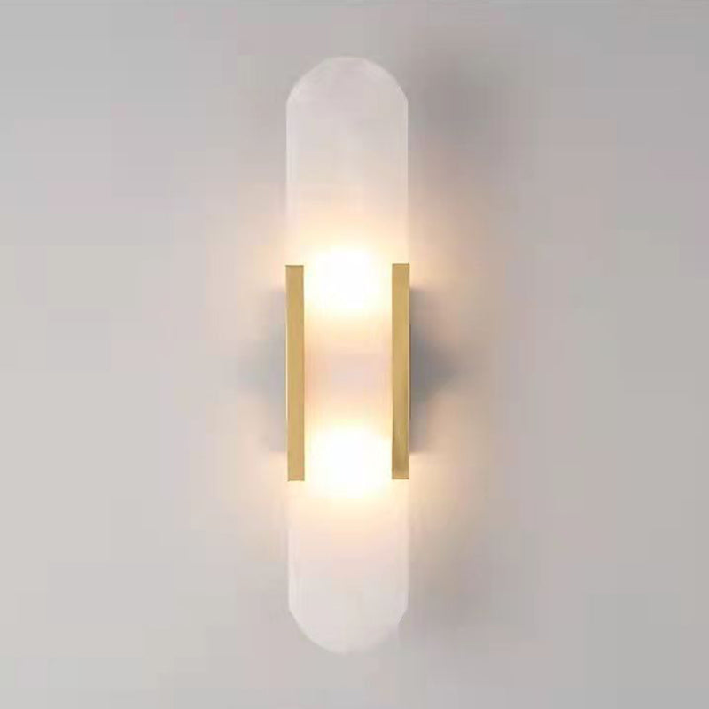 Modern Simple Shape Wall Mounted Light 2 Lights Flush Mount Wall Sconce