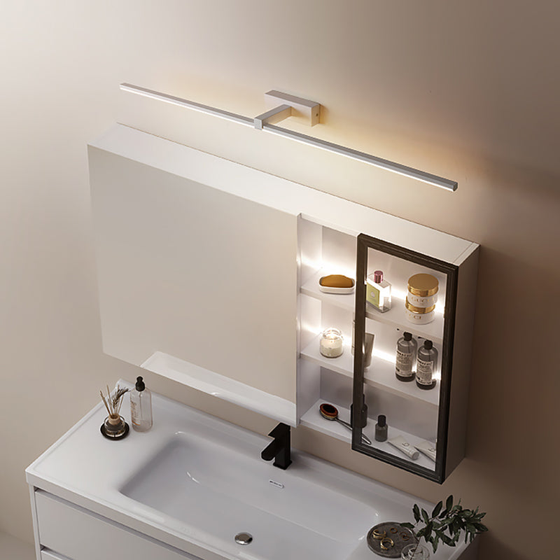 Metal Linear Shape Vanity Lights Modern Style 1 Light Vanity Light Fixtures