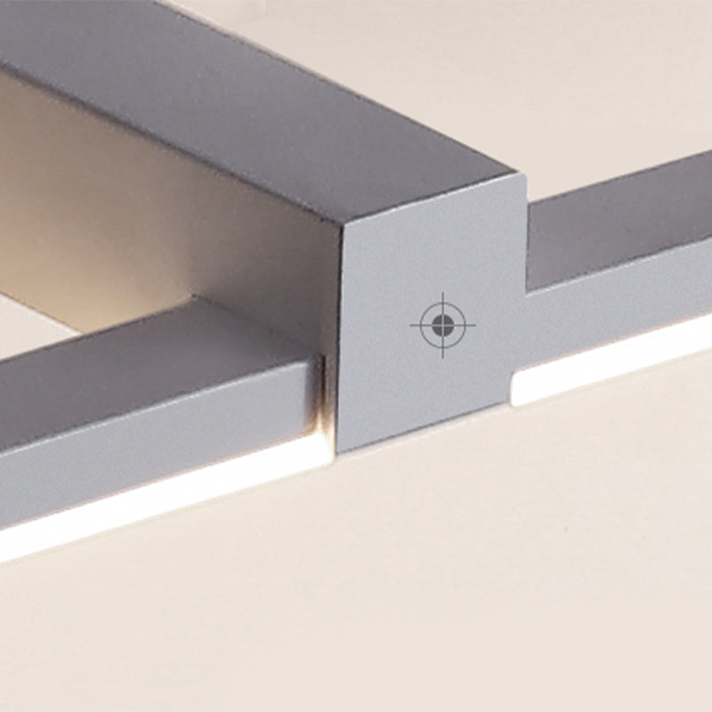 Metal Linear Shape Vanity Lights Modern Style 1 Light Vanity Light Fixtures