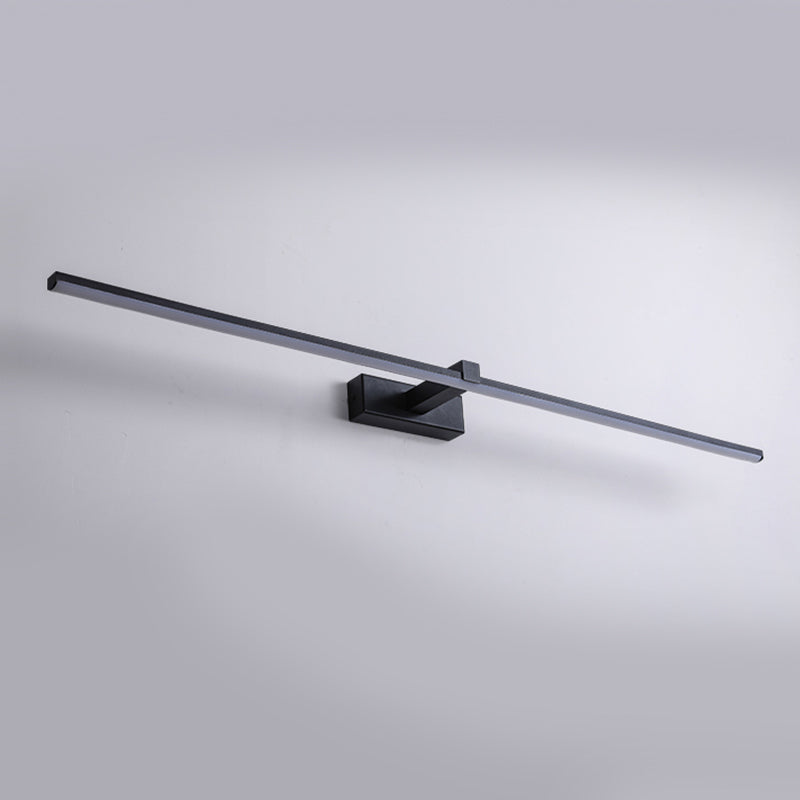 Metal Linear Shape Vanity Lights Modern Style 1 Light Vanity Light Fixtures