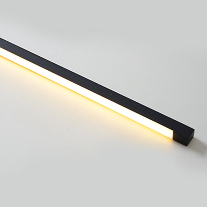 Metal Linear Shape Vanity Lights Modern Style 1 Light Vanity Light Fixtures