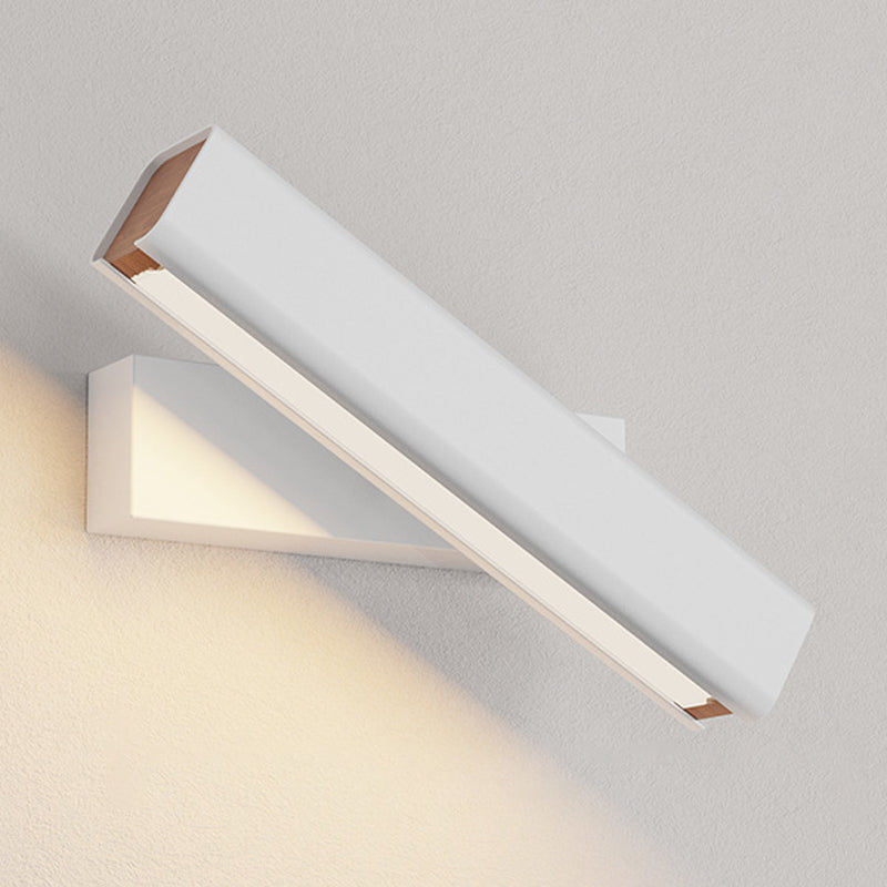 White/Black Single Modern Bathroom Vanity Light LED Wooden Bath Bar