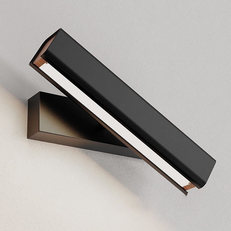 White/Black Single Modern Bathroom Vanity Light LED Wooden Bath Bar