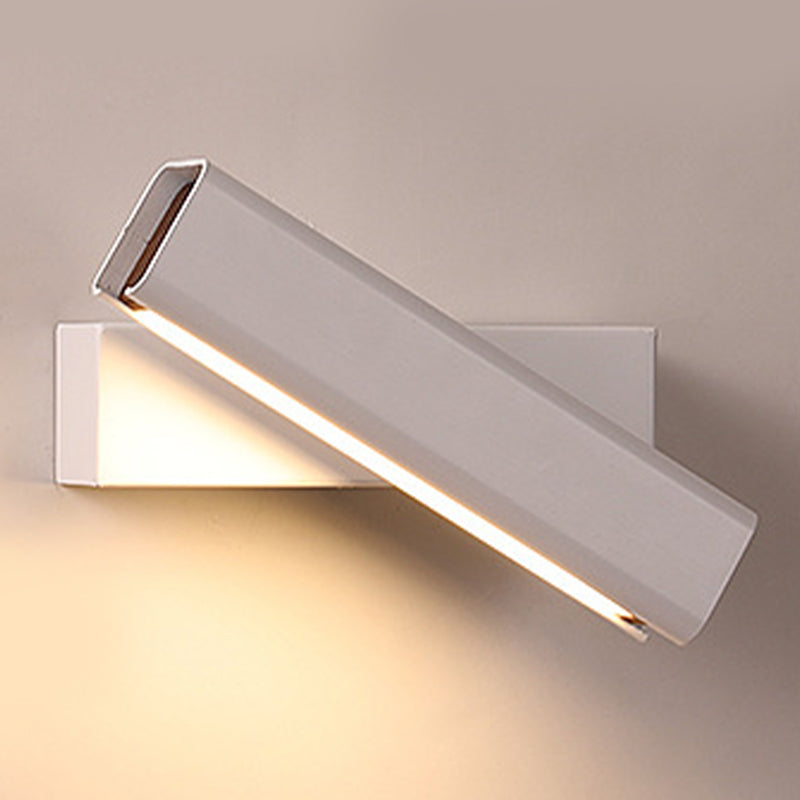 White/Black Single Modern Bathroom Vanity Light LED Wooden Bath Bar