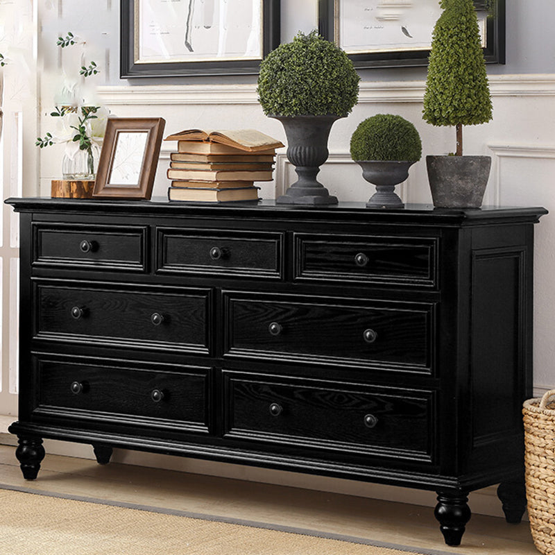 Traditional Storage Chest Solid Wood Dresser with 3/4/5/7/9/10 Drawers