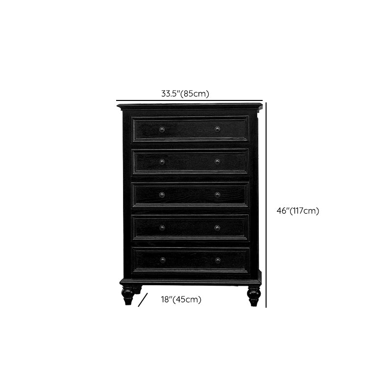 Traditional Storage Chest Solid Wood Dresser with 3/4/5/7/9/10 Drawers