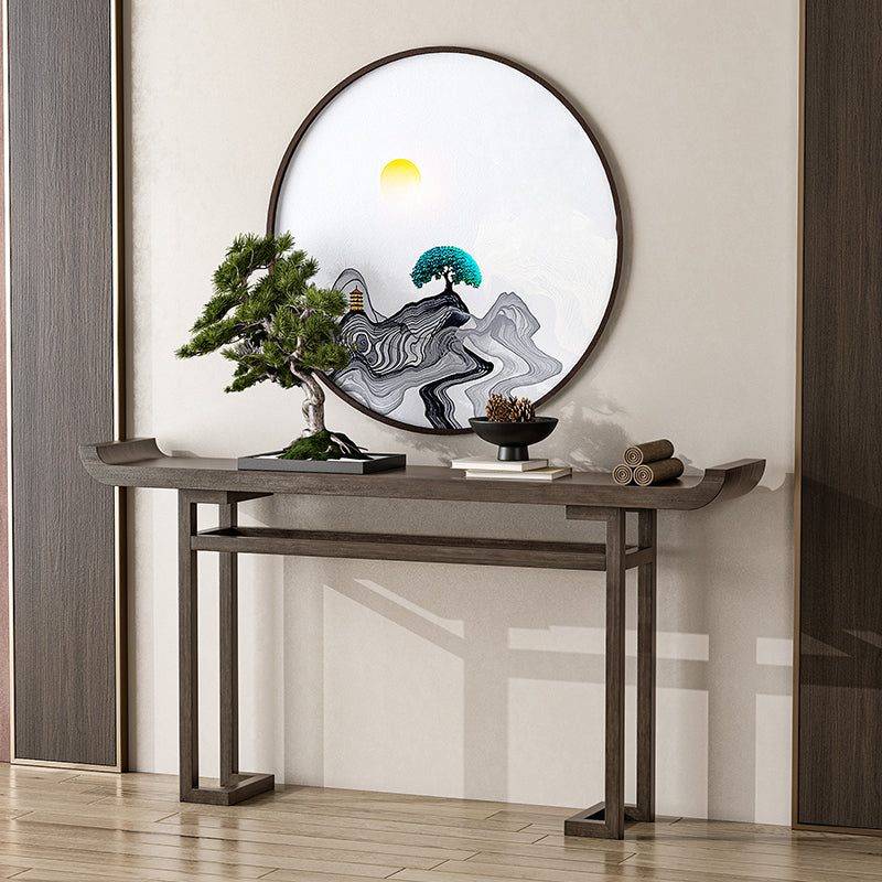 Modern Rectangular Console Table Wooden Console Sofa Table for Hall