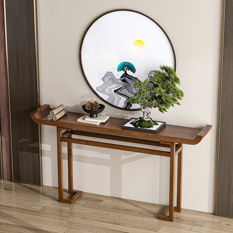 Modern Rectangular Console Table Wooden Console Sofa Table for Hall