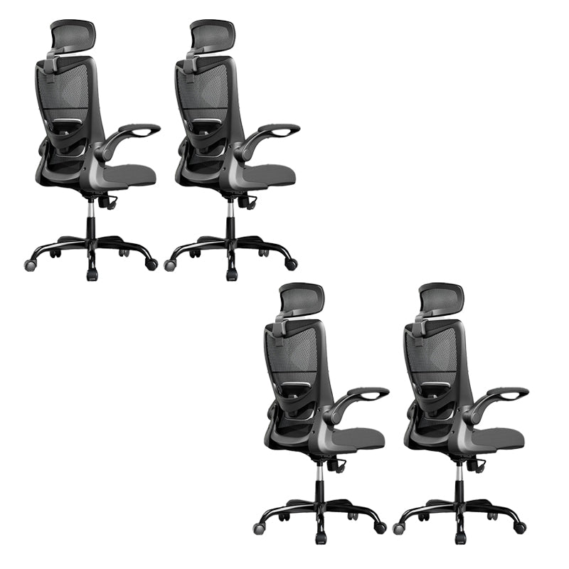 Removable Arms Slide Chair Tilt Mechanism Ergonomic Desk Chair with Wheels