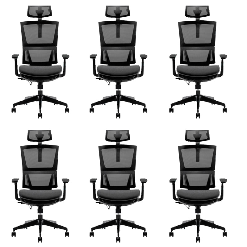 Modernism Adjustable Arm Office Chair Desk Chair with Wheels for Home
