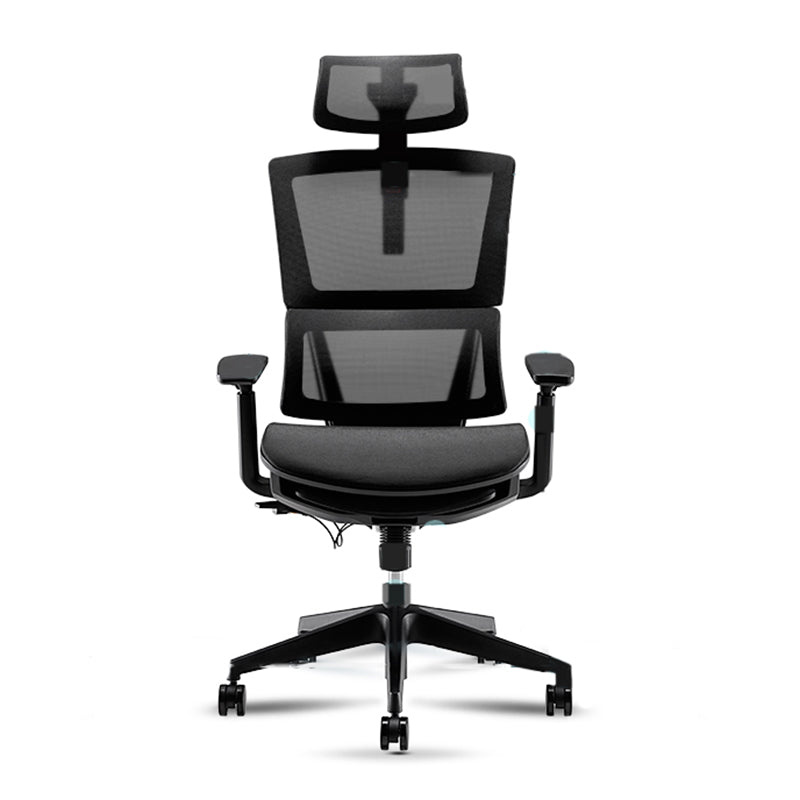 Modernism Adjustable Arm Office Chair Desk Chair with Wheels for Home