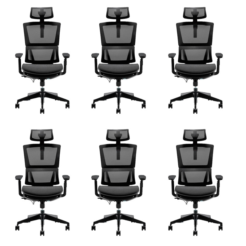 Modernism Adjustable Arm Office Chair Desk Chair with Wheels for Home