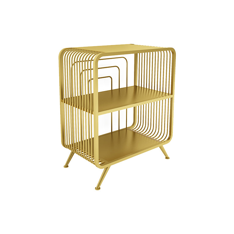 Modern Style Open Back Bookshelf Metal Bookcase for Home Office