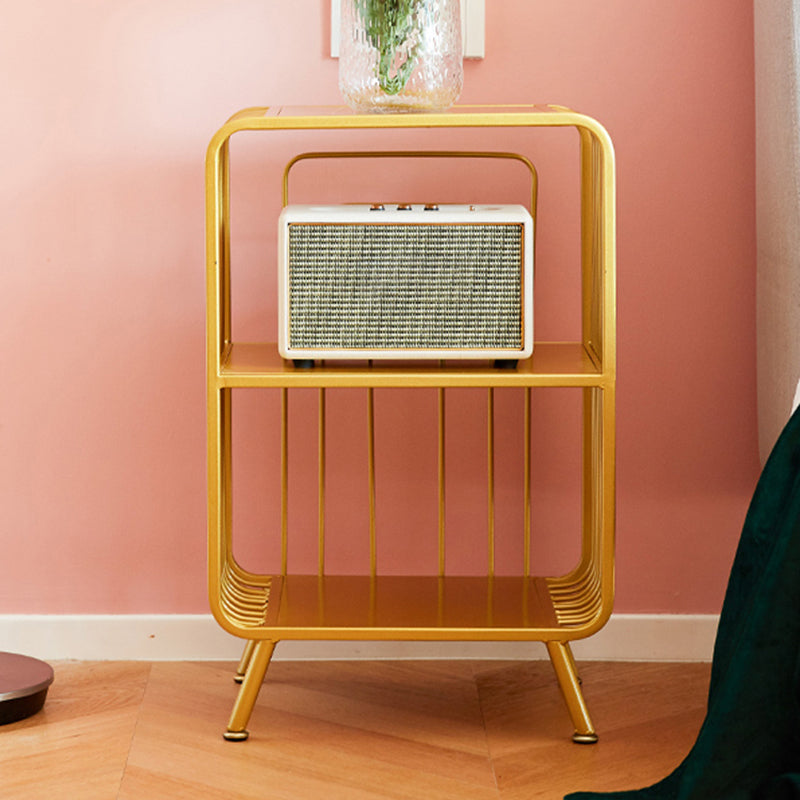 Modern Style Open Back Bookshelf Metal Bookcase for Home Office