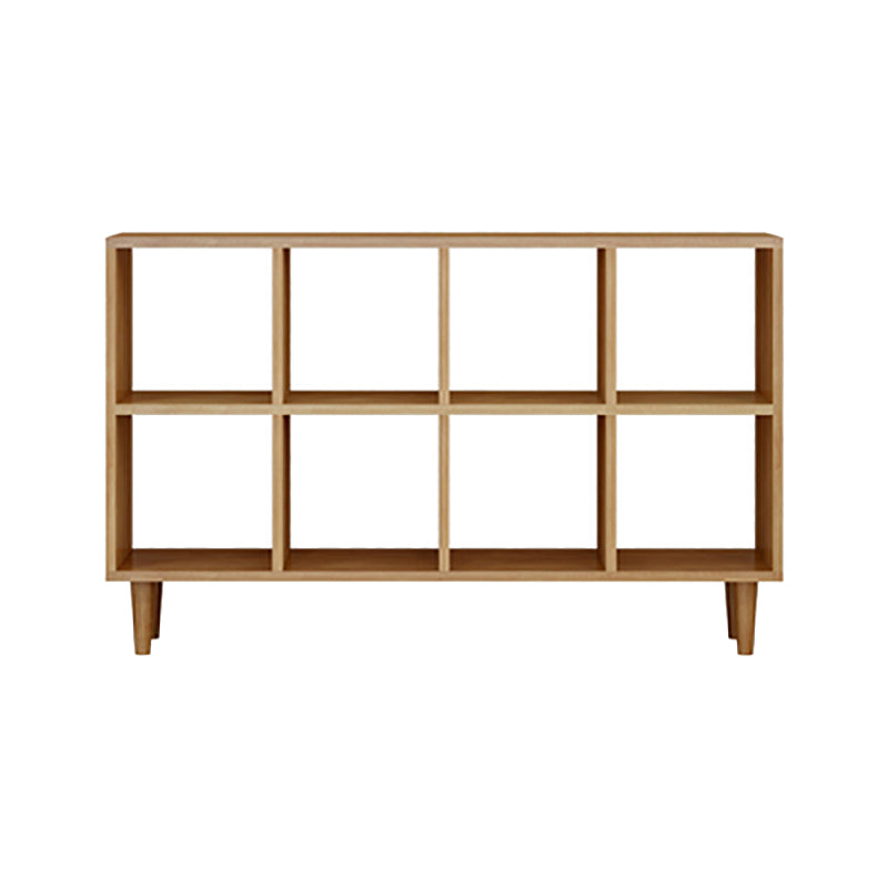 Modern Style Solid Wood Bookshelf Open Back Bookcase with Shelves