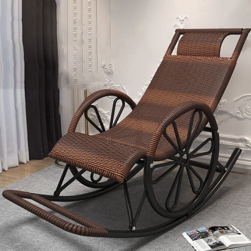 Living Room Single Lazy Chair Iron Base Leisure Rocking Chair