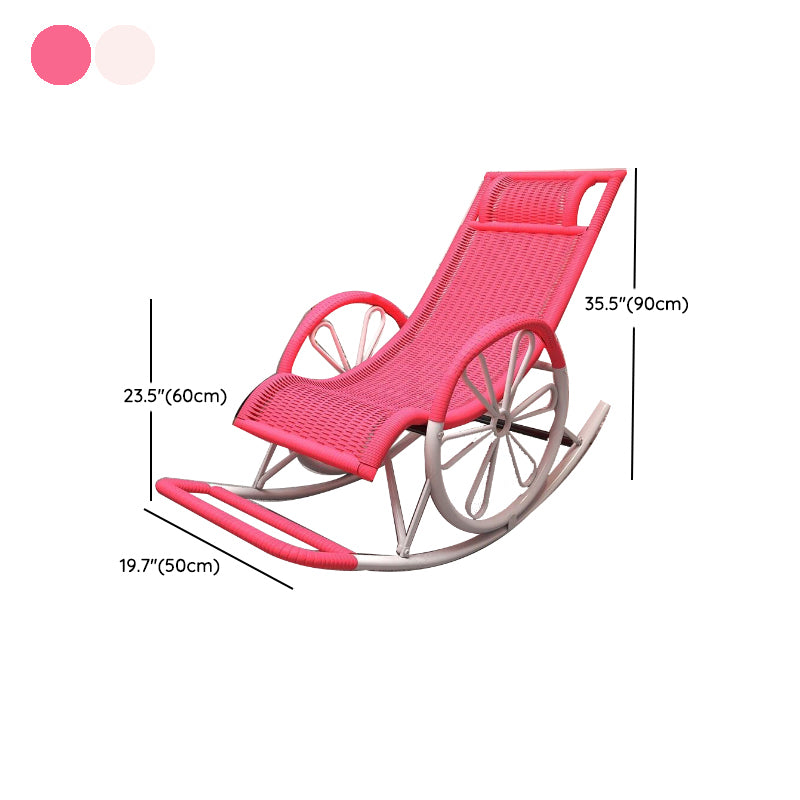 Living Room Single Lazy Chair Iron Base Leisure Rocking Chair