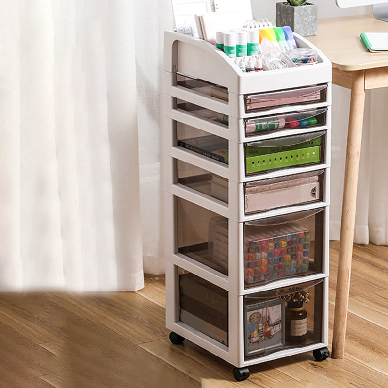 Modern Plastic Drawers File Cabinet Storage File Cabinet for Office