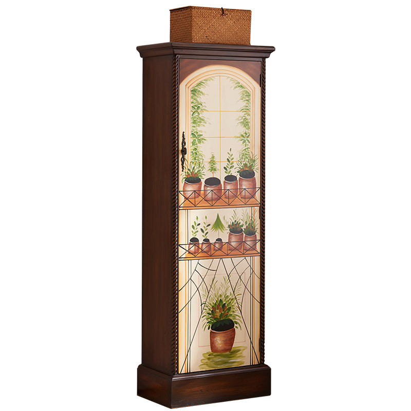 Cottage Style Bedroom Wardrobe Cabinet Wooden Storage Cabinet with Garment Rod