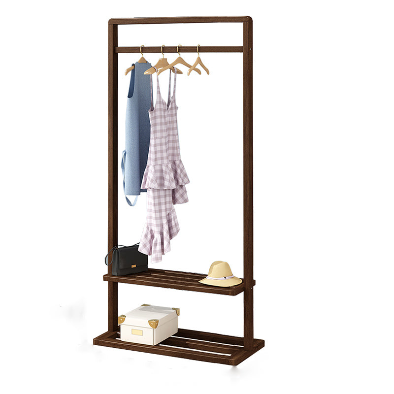 Modern Style Wooden Wardrobe Bedroom Wardrobe Armoire with Garment Rod
