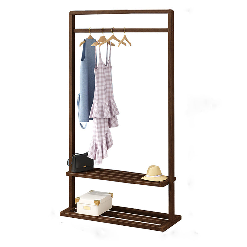 Modern Style Wooden Wardrobe Bedroom Wardrobe Armoire with Garment Rod