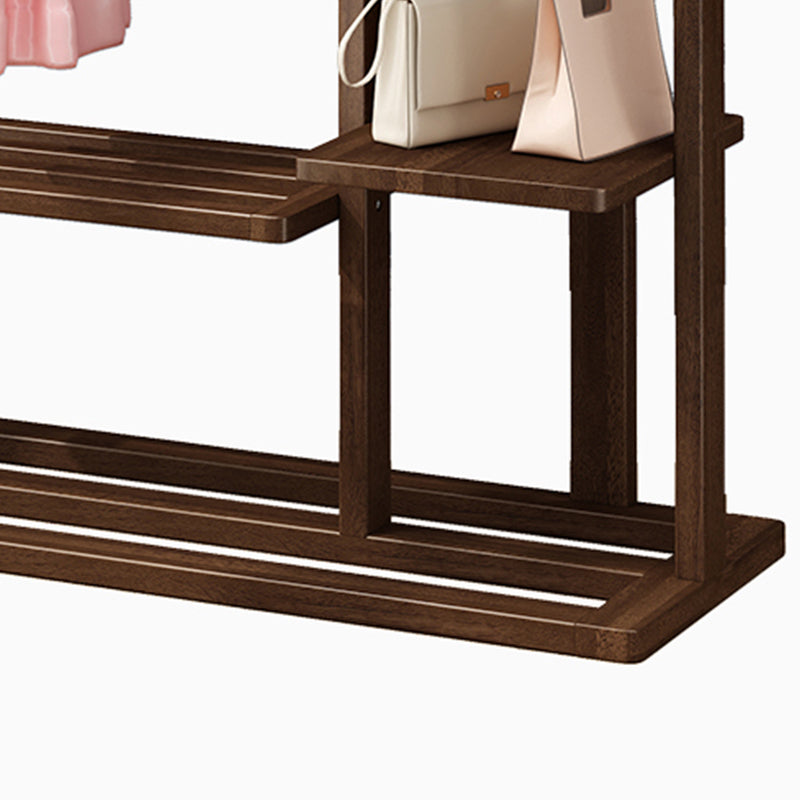 Modern Style Wooden Wardrobe Bedroom Wardrobe Armoire with Garment Rod