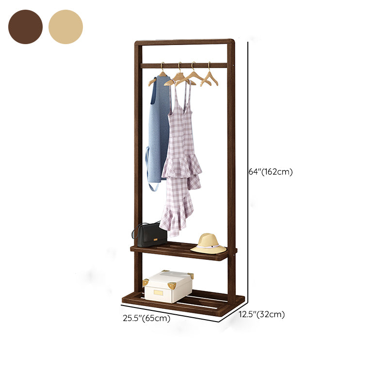 Modern Style Wooden Wardrobe Bedroom Wardrobe Armoire with Garment Rod