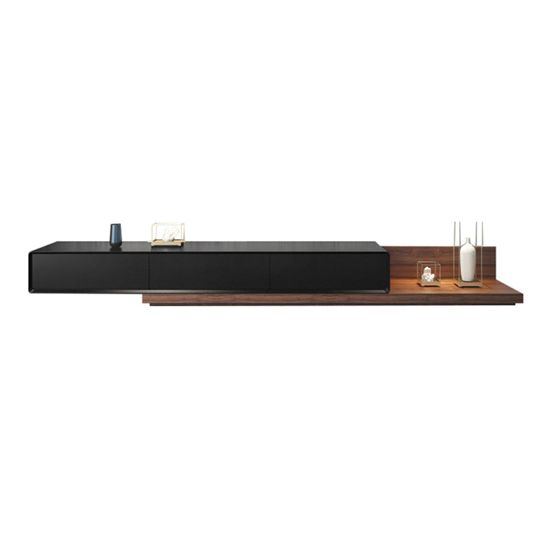 Contemporary Media Console Wooden TV Media Console with 3 Drawers