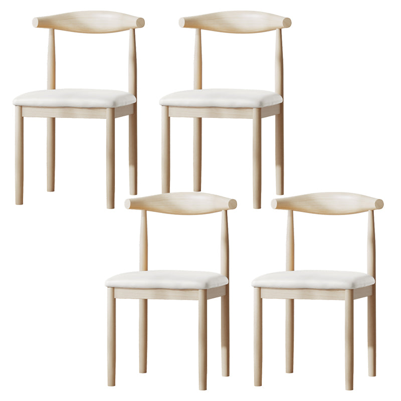 Contemporary Metal Chair Open Back Dining Side Chair for Dinning Room