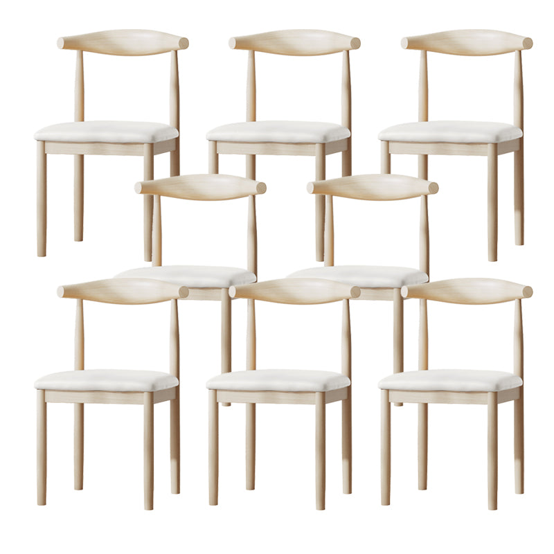 Contemporary Metal Chair Open Back Dining Side Chair for Dinning Room