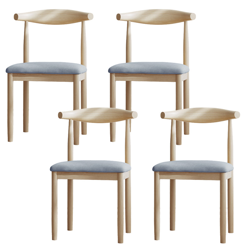 Contemporary Metal Chair Open Back Dining Side Chair for Dinning Room