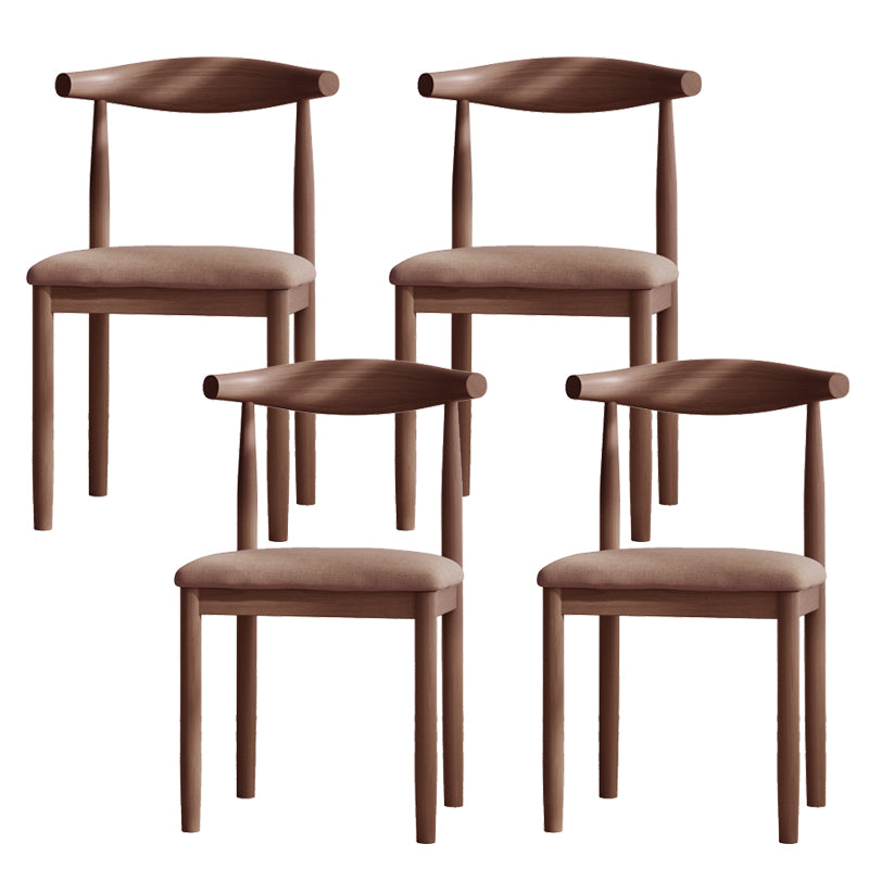 Contemporary Metal Chair Open Back Dining Side Chair for Dinning Room
