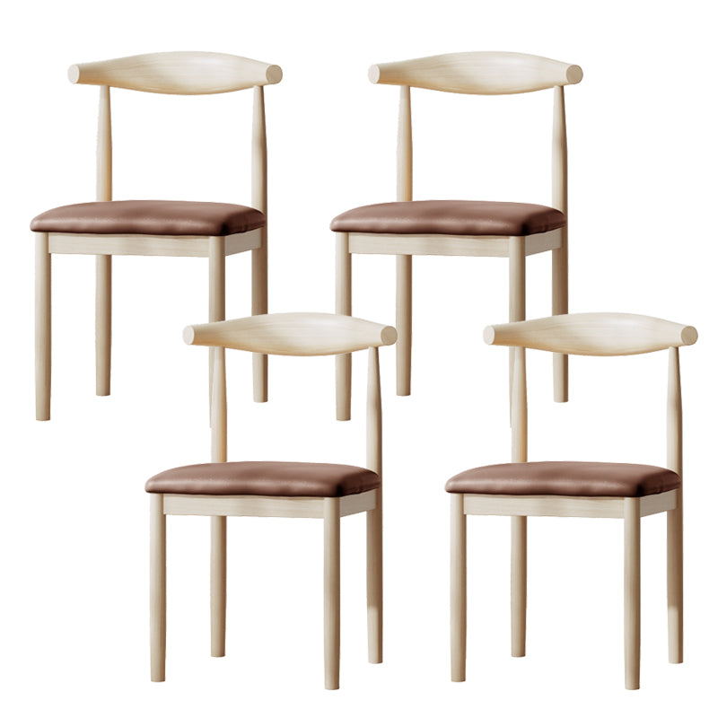Contemporary Metal Chair Open Back Dining Side Chair for Dinning Room
