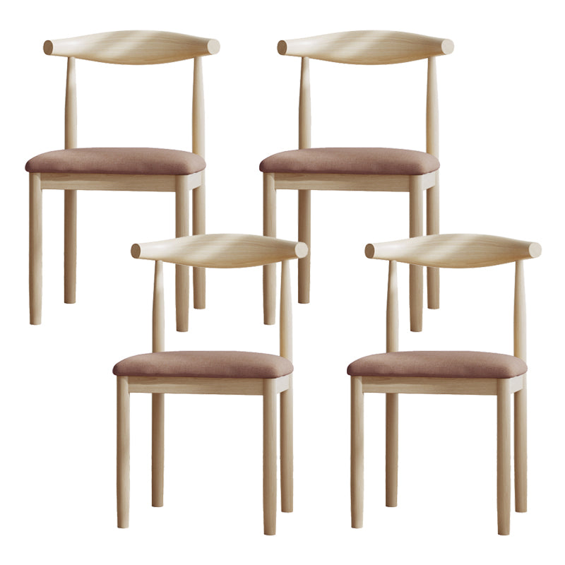 Contemporary Metal Chair Open Back Dining Side Chair for Dinning Room