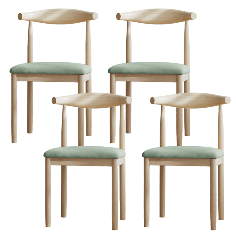Contemporary Metal Chair Open Back Dining Side Chair for Dinning Room