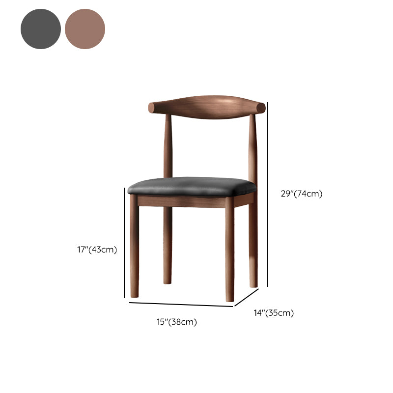 Contemporary Metal Chair Open Back Dining Side Chair for Dinning Room
