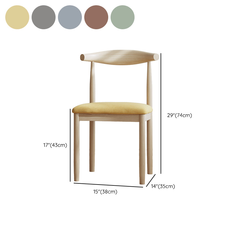 Contemporary Metal Chair Open Back Dining Side Chair for Dinning Room