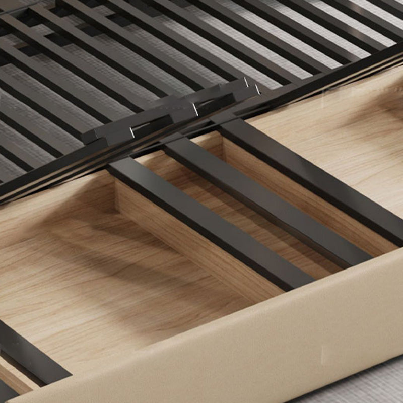 Contemporary Bonded Leather Sleeper Sofa with Pillow Back and Flared Arms