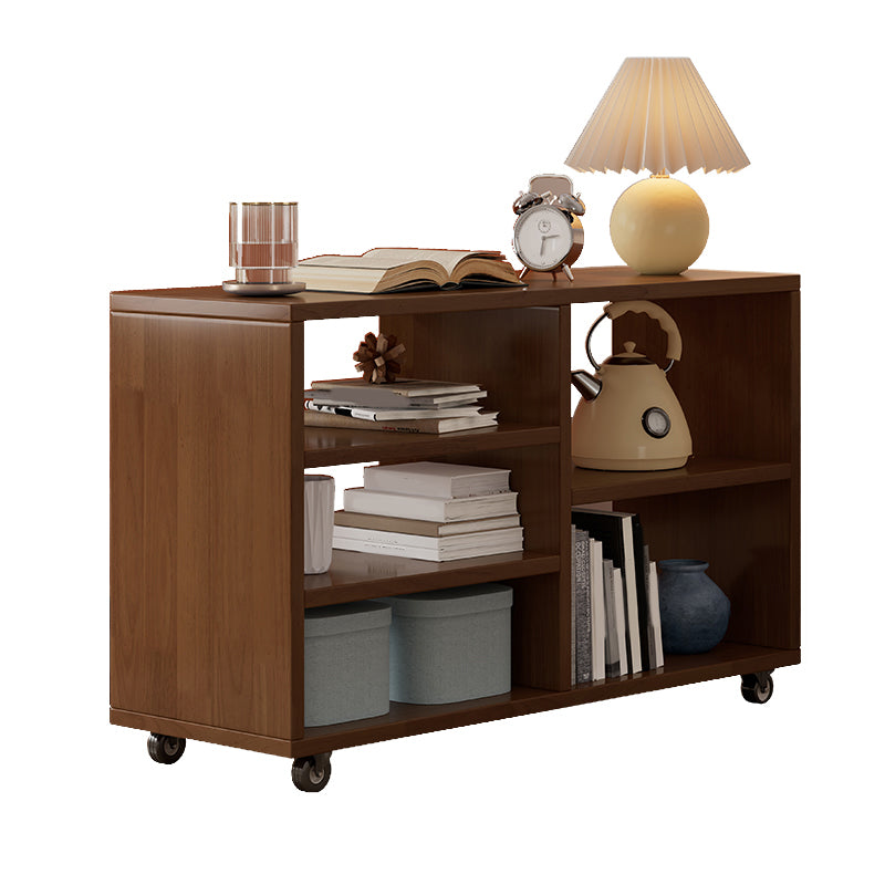 Living Room Side End Table Solid Wood with Storage Rectangular Corner Table