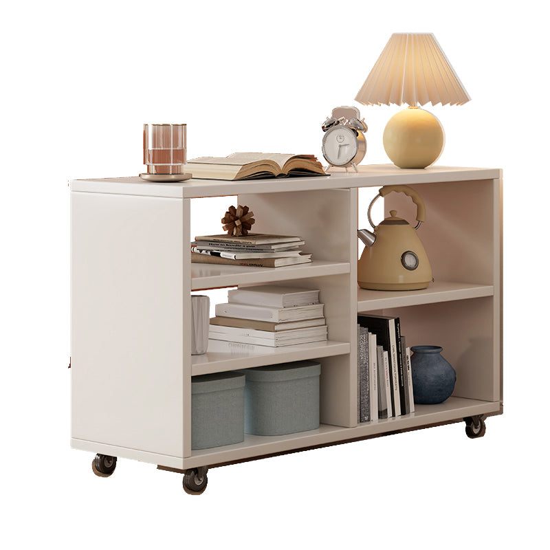 Living Room Side End Table Solid Wood with Storage Rectangular Corner Table