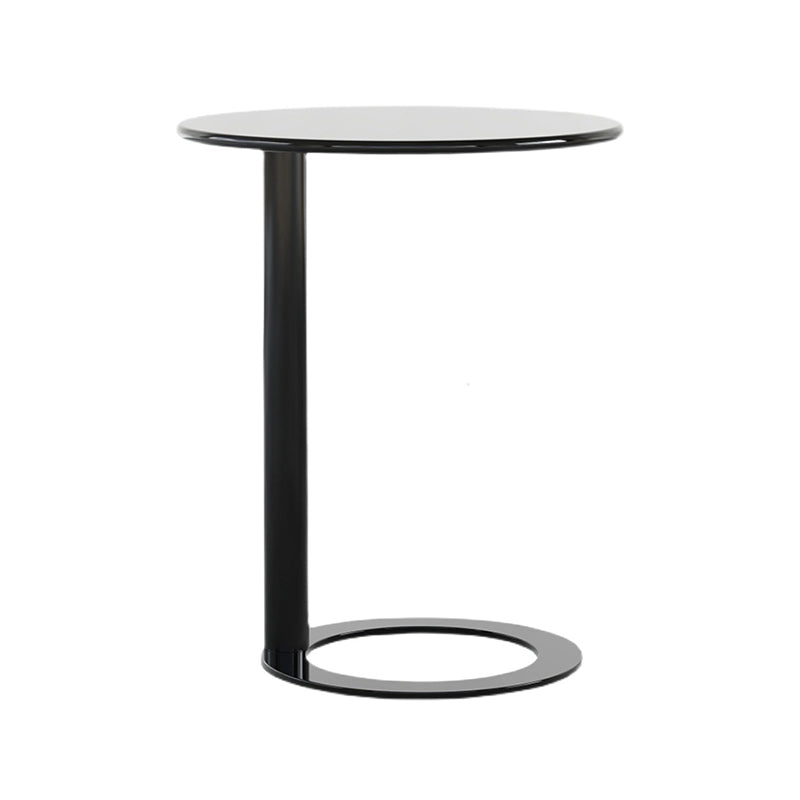 Rustic Accent Side Table Living Room Round Metal Sofa Side Accent Table