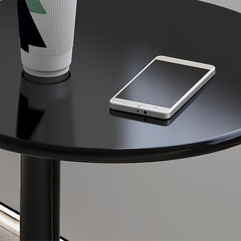 Rustic Accent Side Table Living Room Round Metal Sofa Side Accent Table