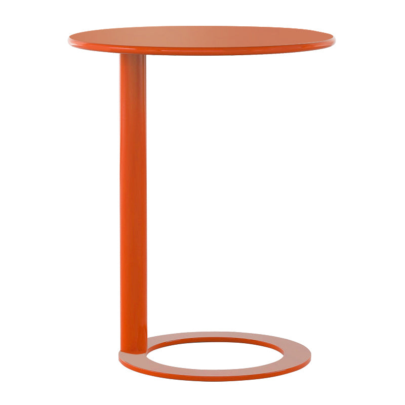 Rustic Accent Side Table Living Room Round Metal Sofa Side Accent Table