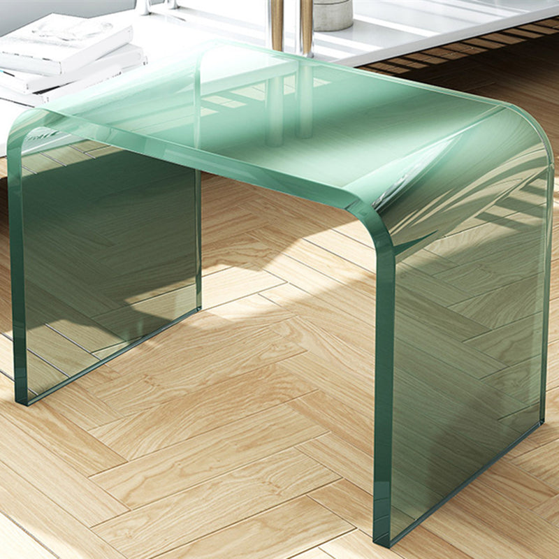 Modernistic Corner Table Plastic Rectangular Sled Living Room Accent Side Table