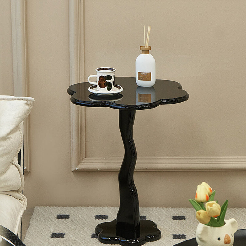Modern Style Colored Irregular Side Table Wood End Table Set