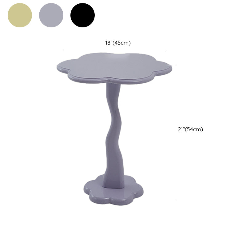 Modern Style Colored Irregular Side Table Wood End Table Set