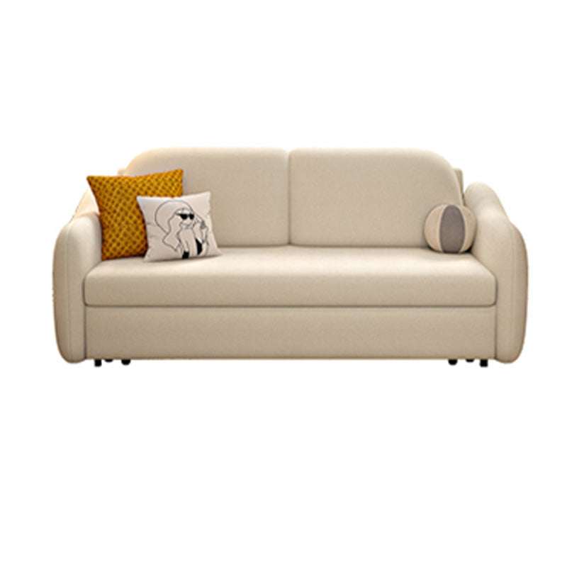 Scandinavian Sleeper Sofa White Convertible Sofas with Storage