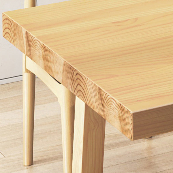 Modern Solid Wood Rectangular Dining Table for Dining Room and Dining Bar