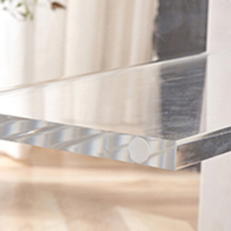 1/2/5/7 Pieces Modern Sintered Stone Top Dining Acrylic Base Set for Home