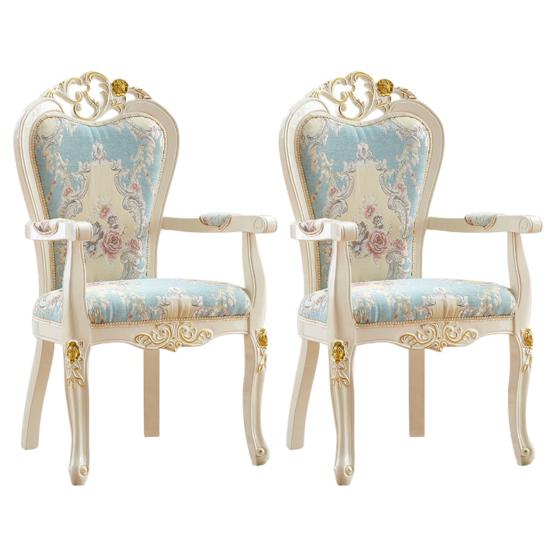 Indoor Dining Arm Chair Wood Frame Upholstered Dining Chair for Dining Room